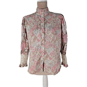 LoveShackFancy Brooke Top Dew Drop Size S Multi Coquette Cottagecore Edwardian